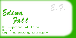 edina fall business card